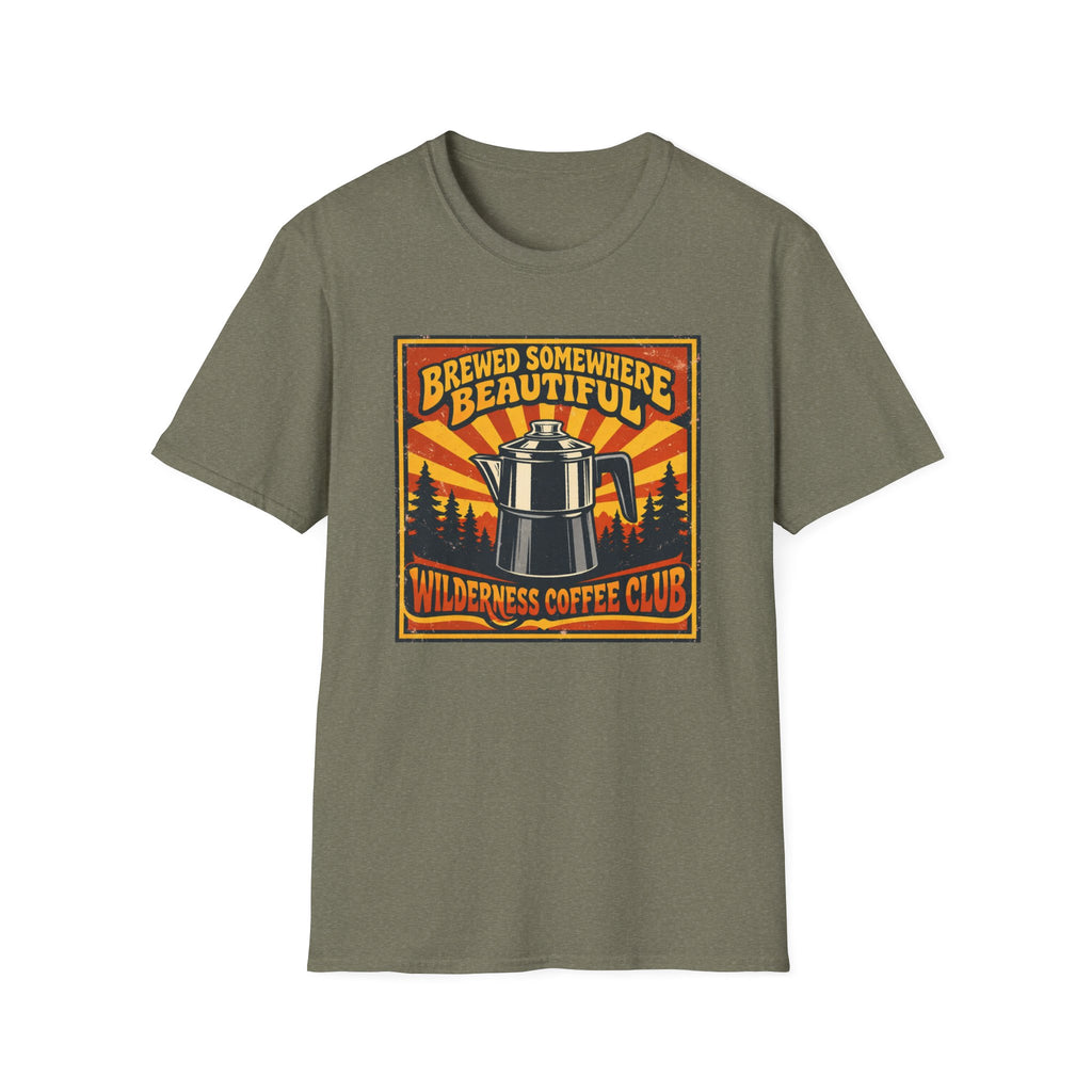 Brewed Somewhere Beautiful Poster Style T-shirt
