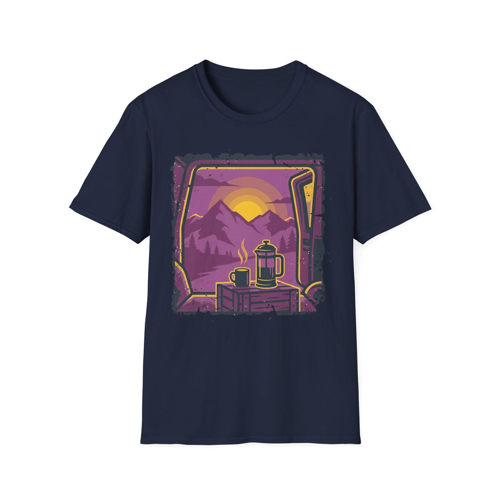 Purple Sunset Van Life Coffee French Press T-shirt
