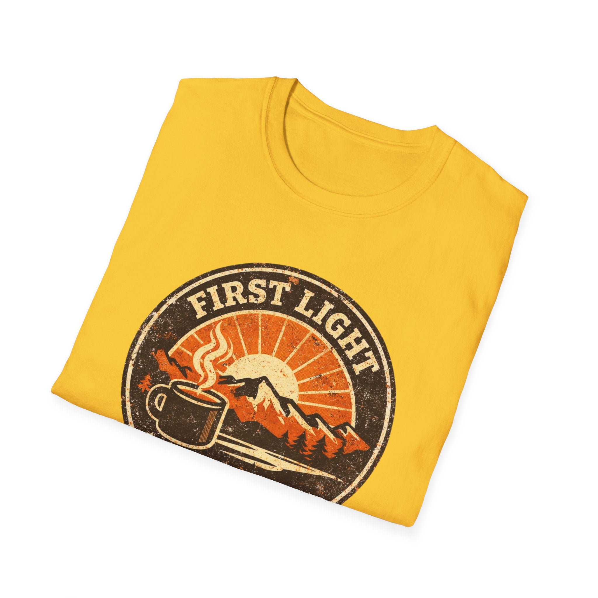 First Light & Flat Whites Distressed T-Shirt