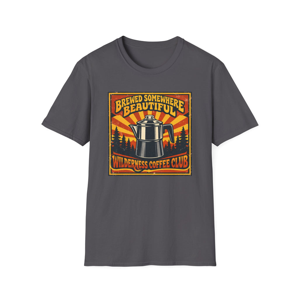 Brewed Somewhere Beautiful Poster Style T-shirt