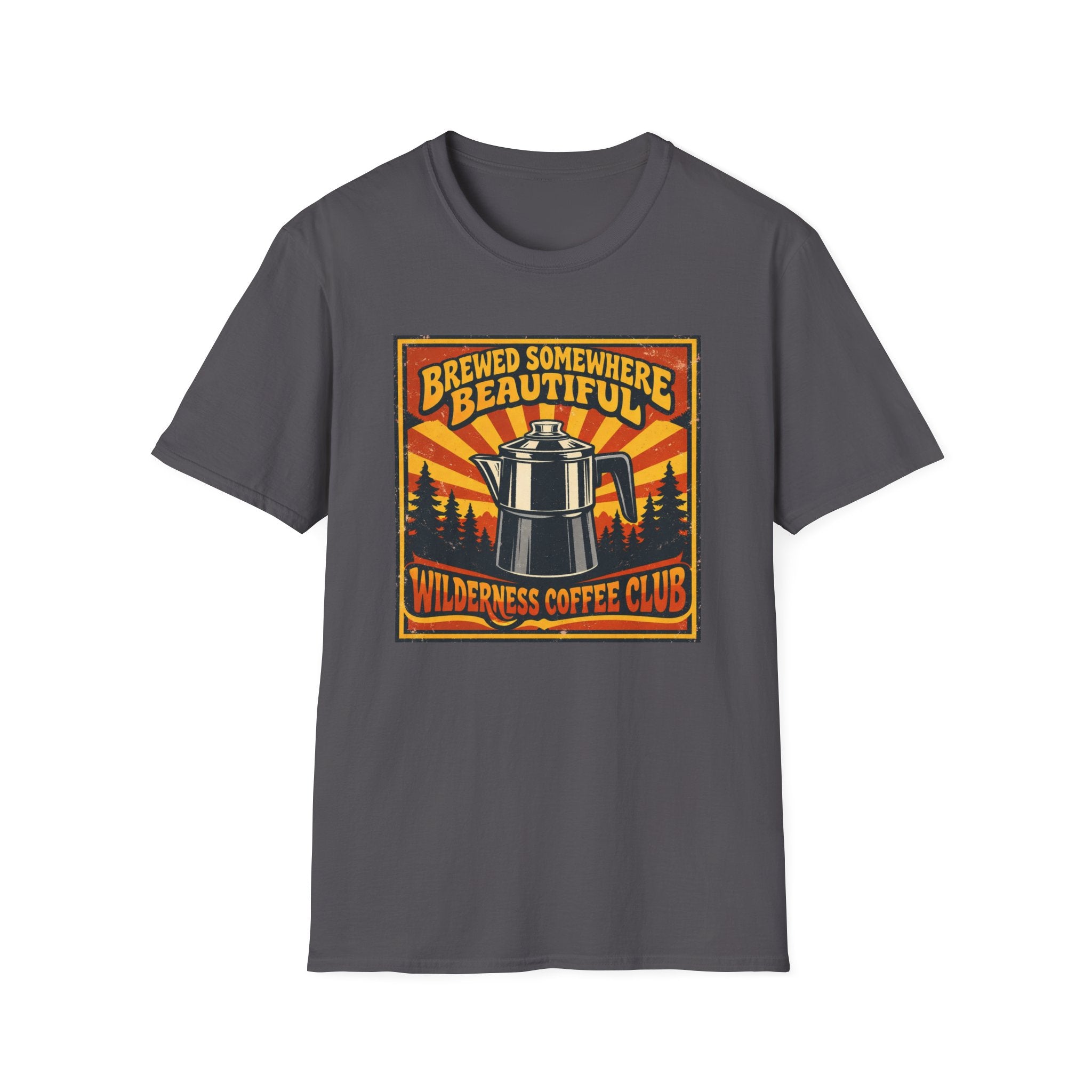 Brewed Somewhere Beautiful Poster Style T-shirt