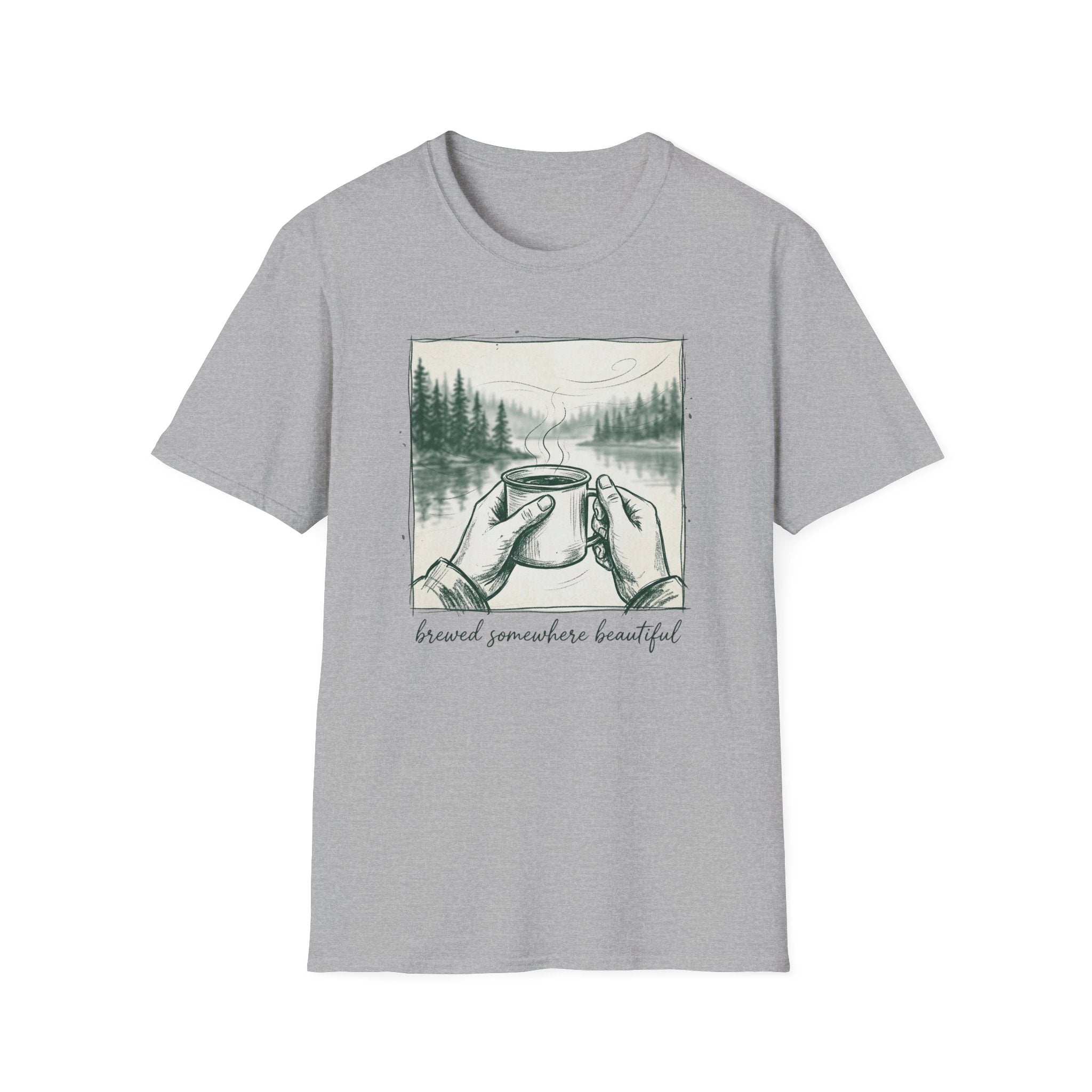 Brewed Somewhere Beautiful Sketch T-Shirt