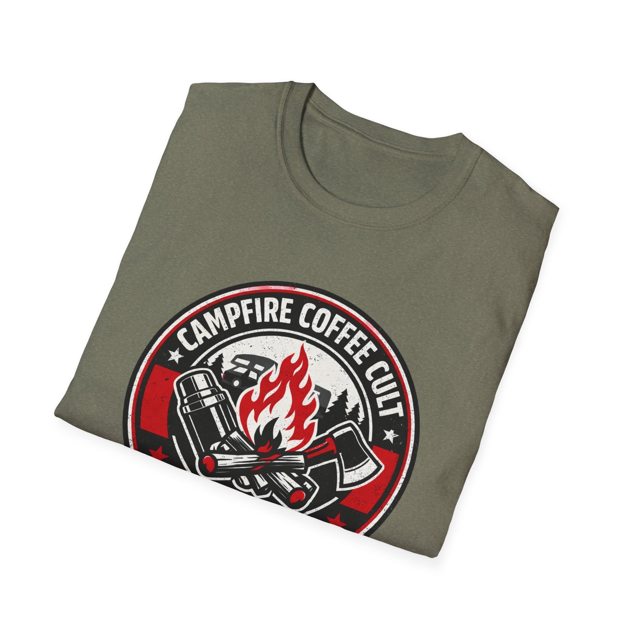 Campfire Coffee Cult Rise & Grind Emblem T-Shirt
