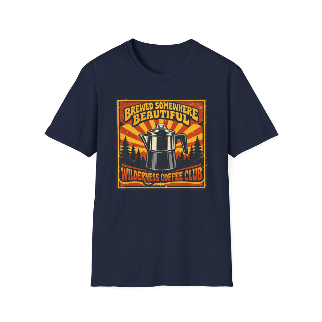 Brewed Somewhere Beautiful Poster Style T-shirt
