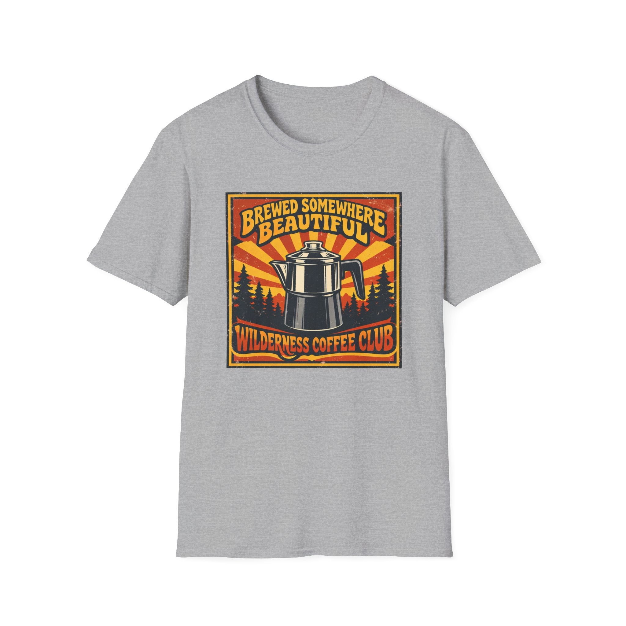 Brewed Somewhere Beautiful Poster Style T-shirt