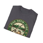 Rise Brew Fish Camp Life Vintage Badge T-shirt