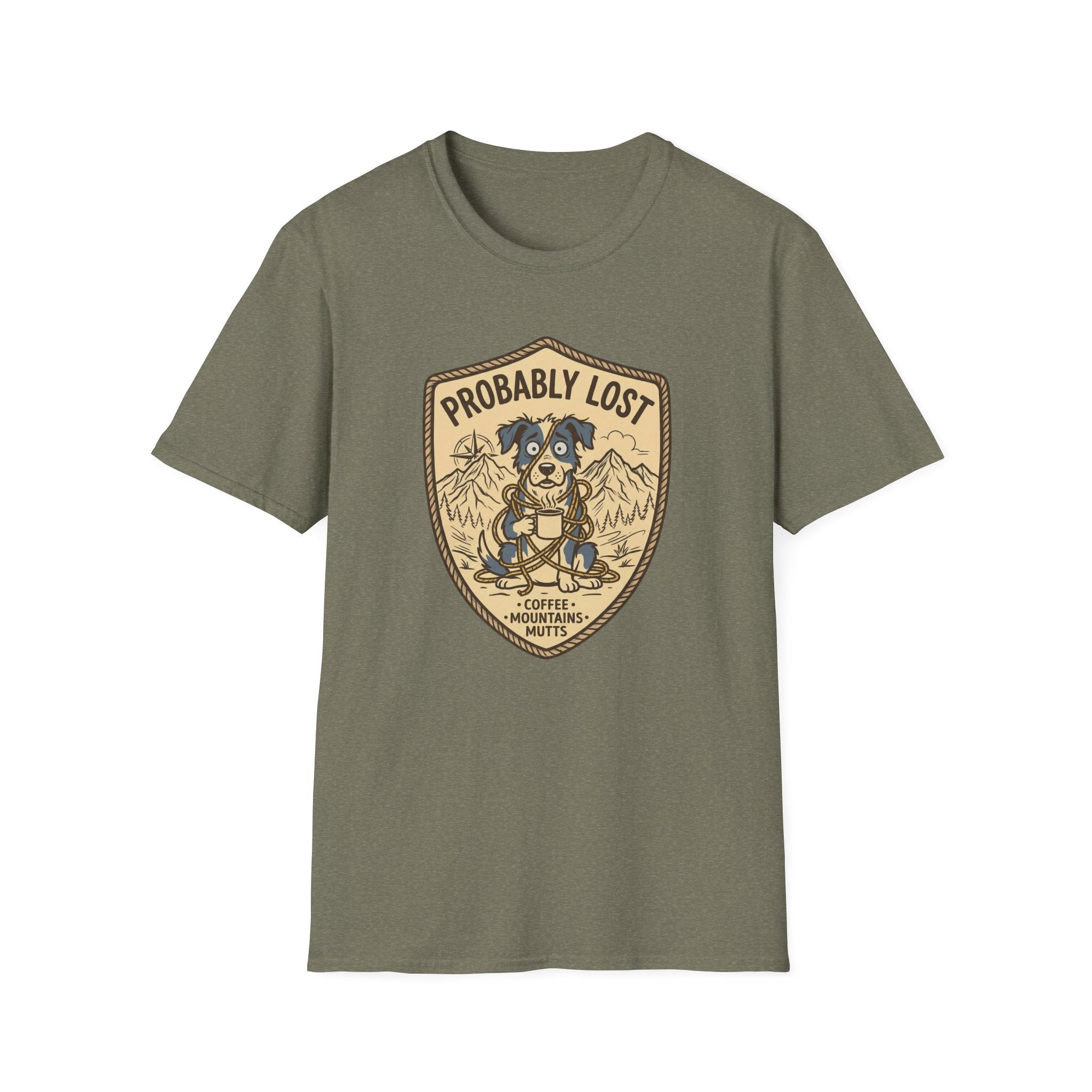Probably Lost Coffee Dog T-Shirt