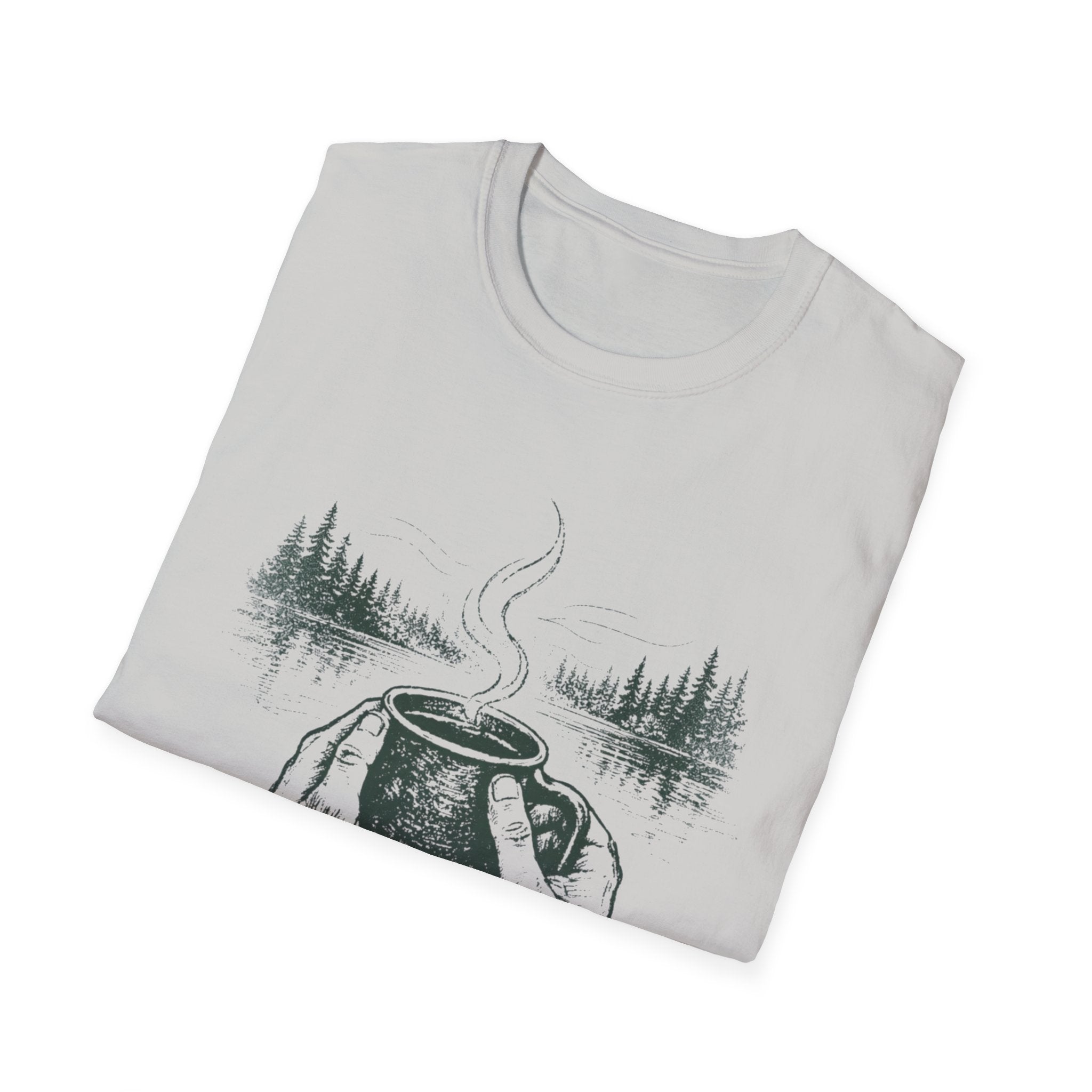 Brewed Somewhere Beautiful Field Guide Design T-Shirt