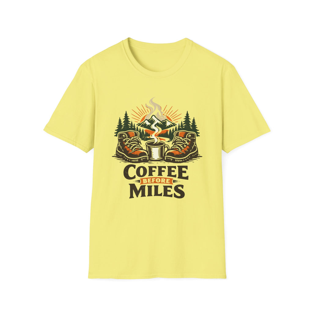 Coffee Before Miles T-Shirt