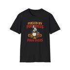 Fueled By Pine Trees And Pour Overs T-Shirt.png