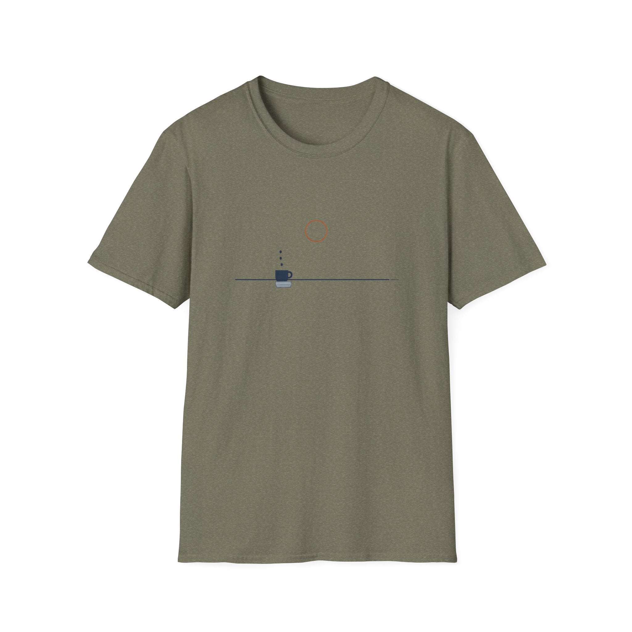 Coffee Morning Sunrise Minimalist T-Shirt