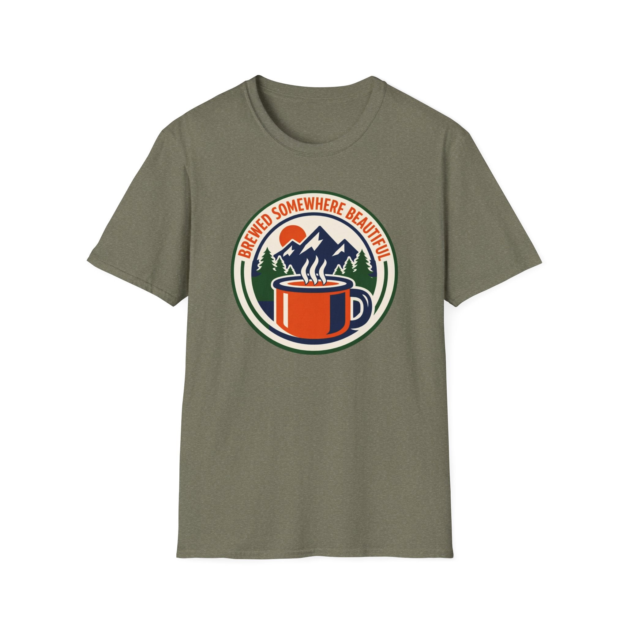 Brewed Somewhere Beautiful Emblem T-Shirt