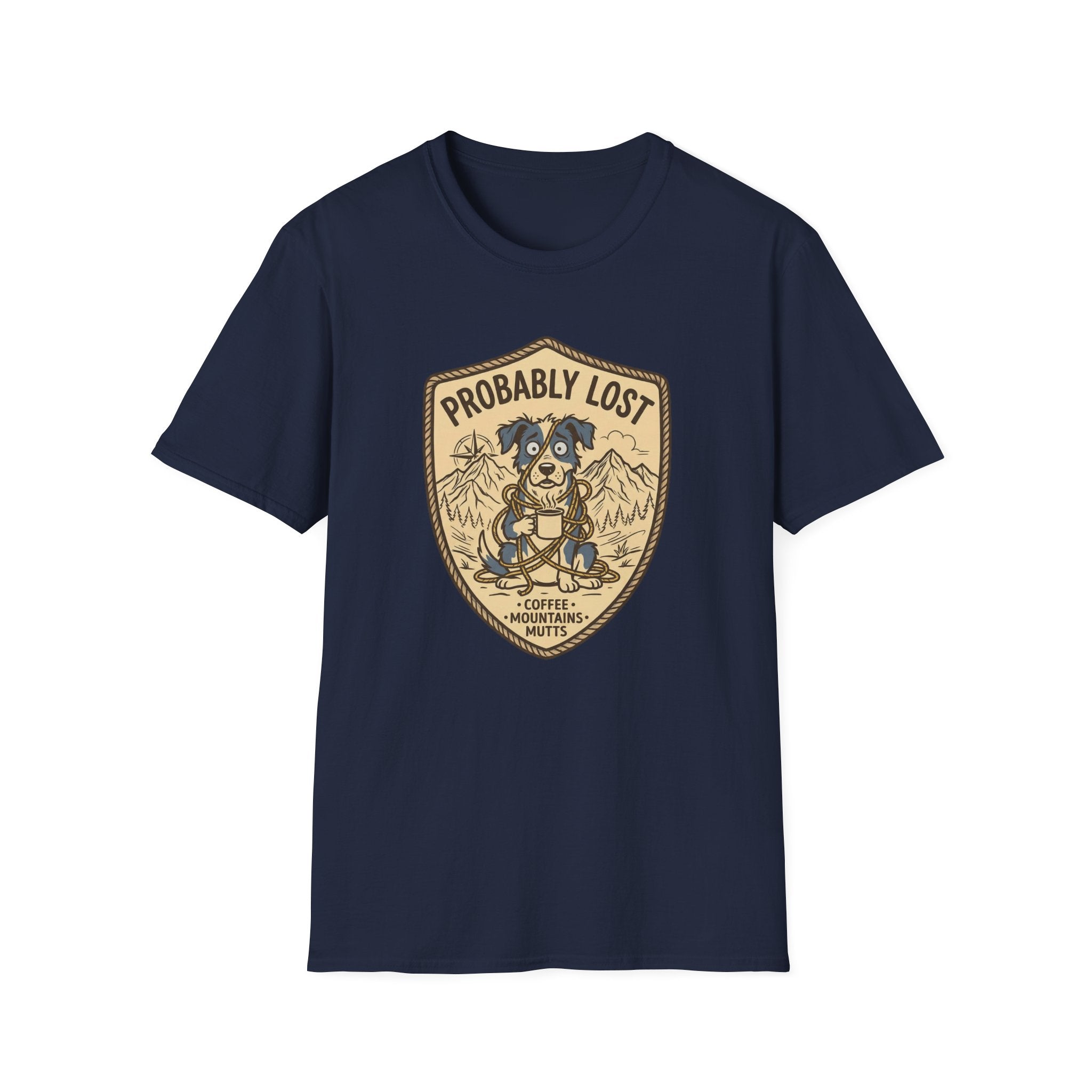 Probably Lost Coffee Dog T-Shirt