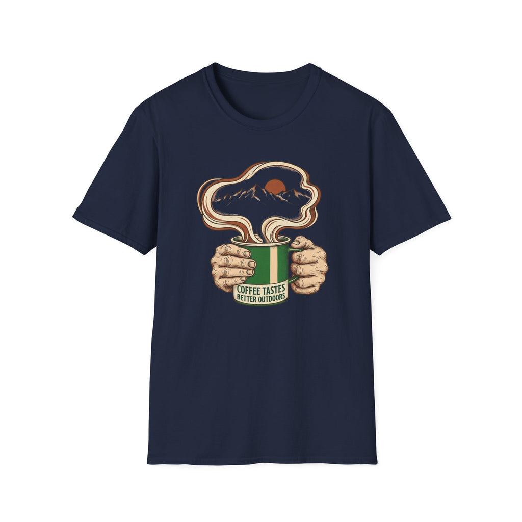 Coffee Tastes Better Outdoors T-Shirt