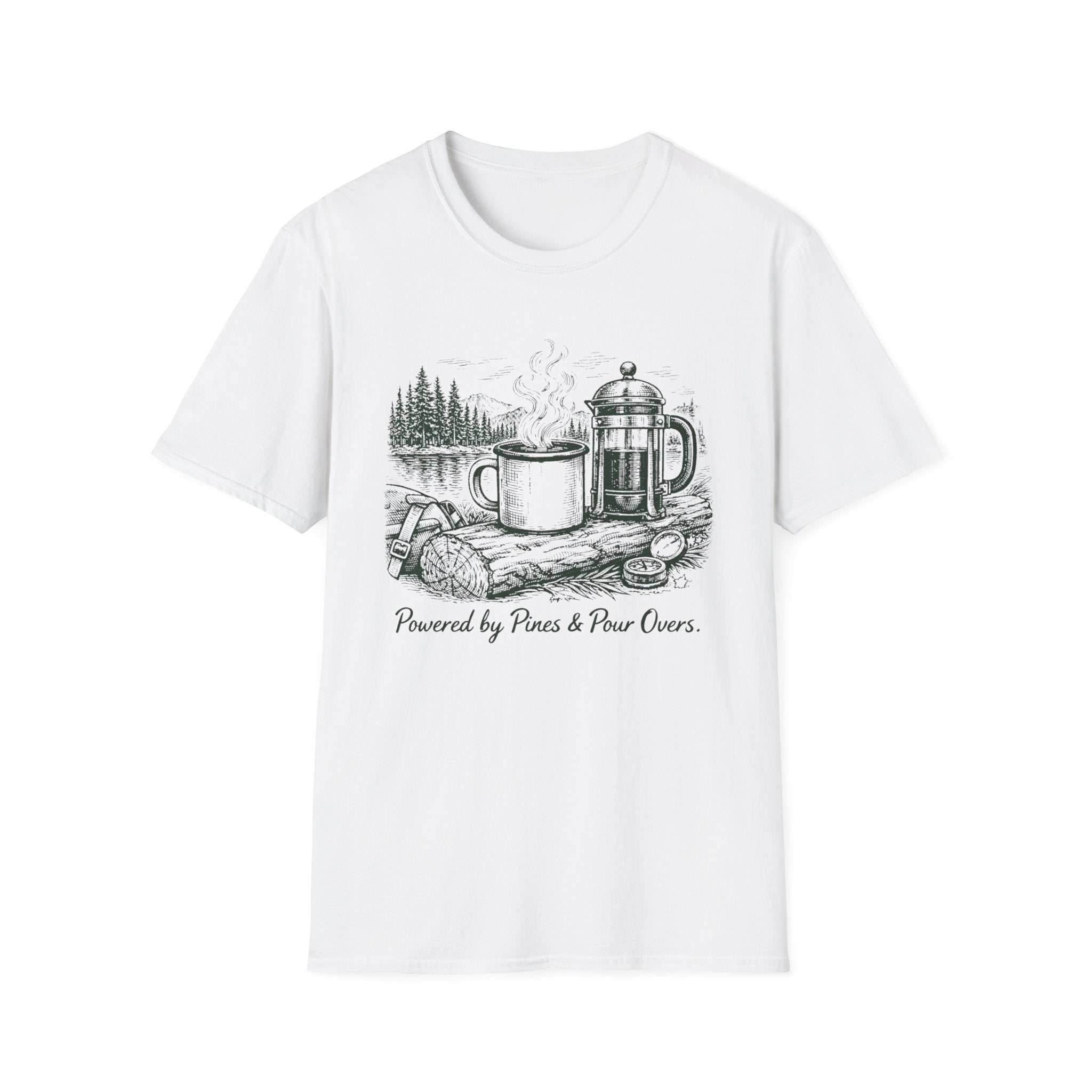 Powered By Pines & Pour Overs T-Shirt