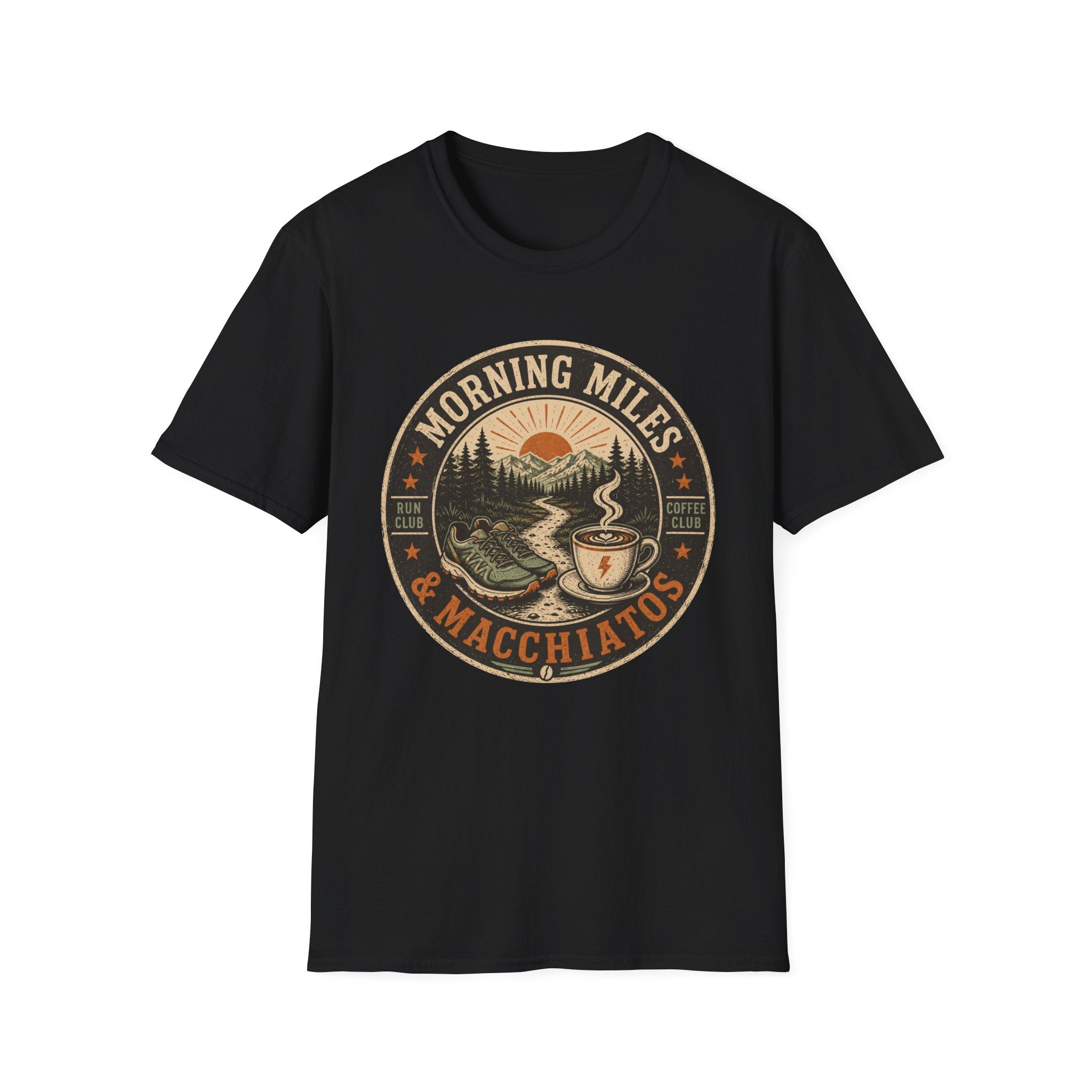 Morning Miles & Macchiaatos T-Shirt