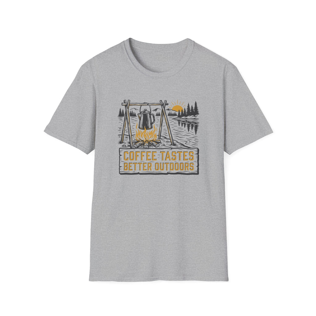 Coffee Tastes Better Outdoors T-Shirt