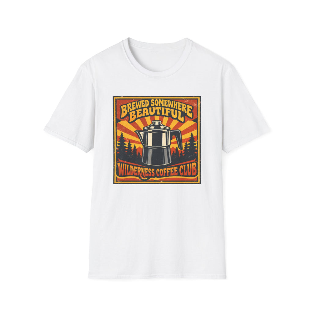 Brewed Somewhere Beautiful Poster Style T-shirt