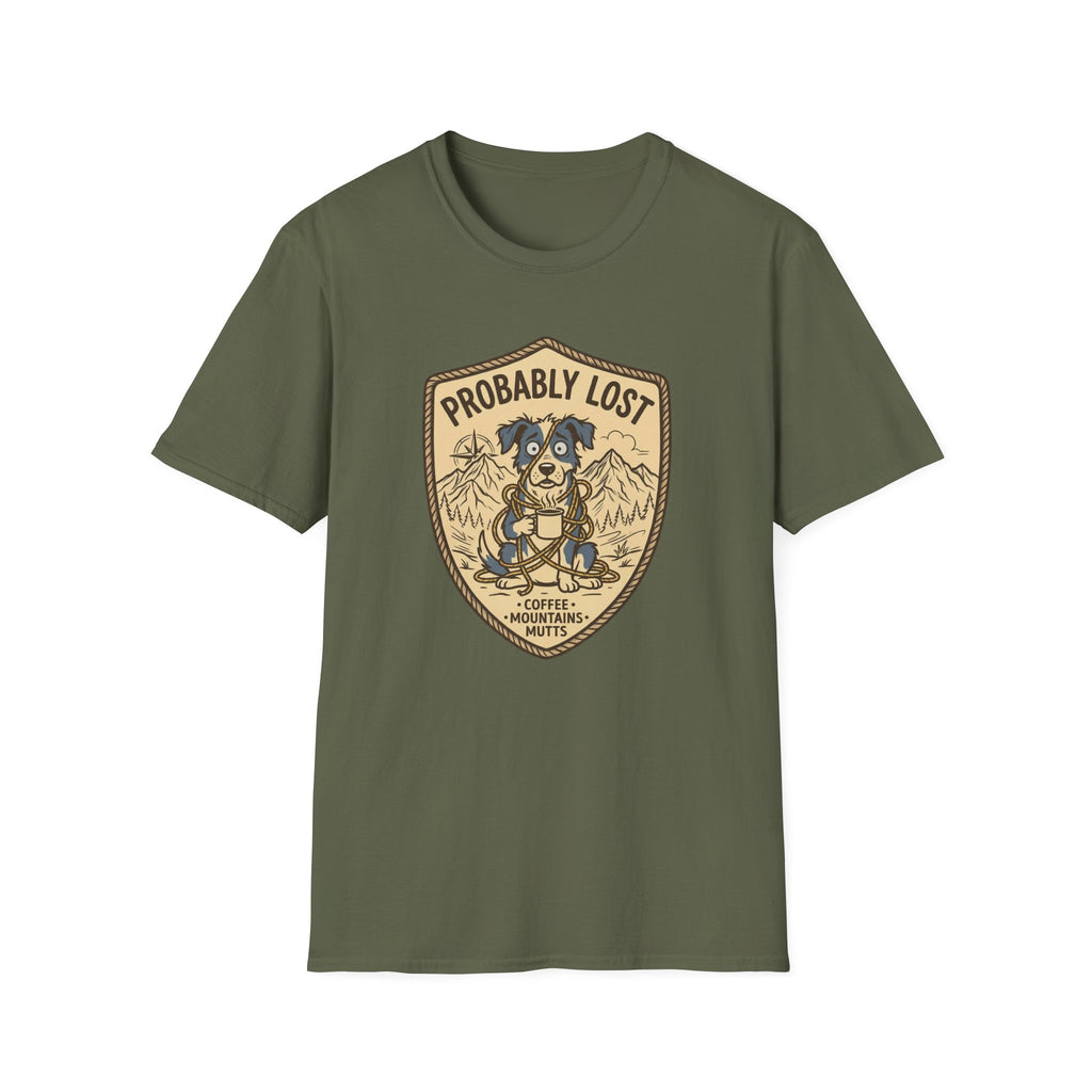 Probably Lost Coffee Dog T-Shirt