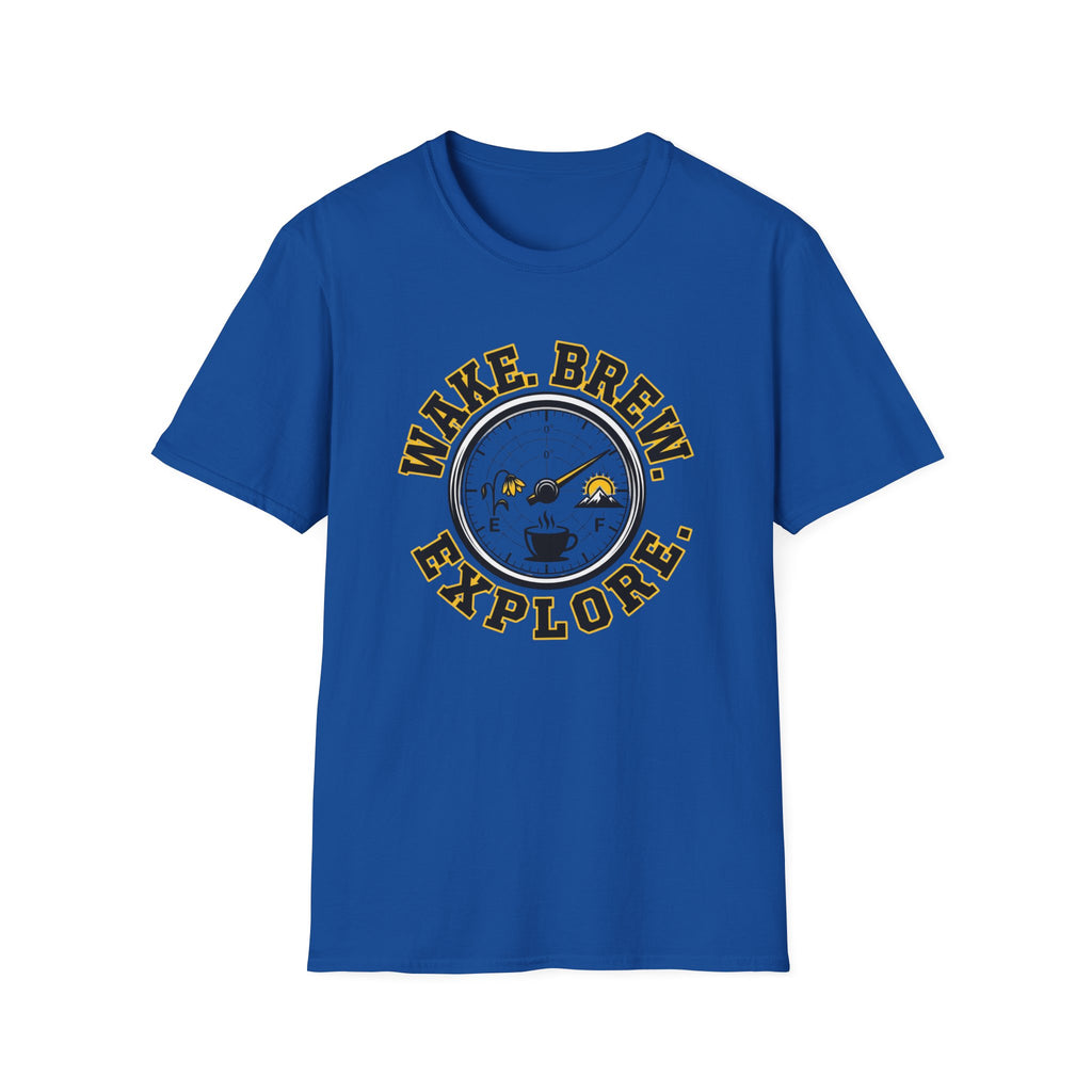 Wake Brew Explore Fuel Design T-Shirt