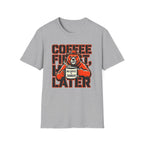 Coffee First Hike Later Funny Bear T-Shirt