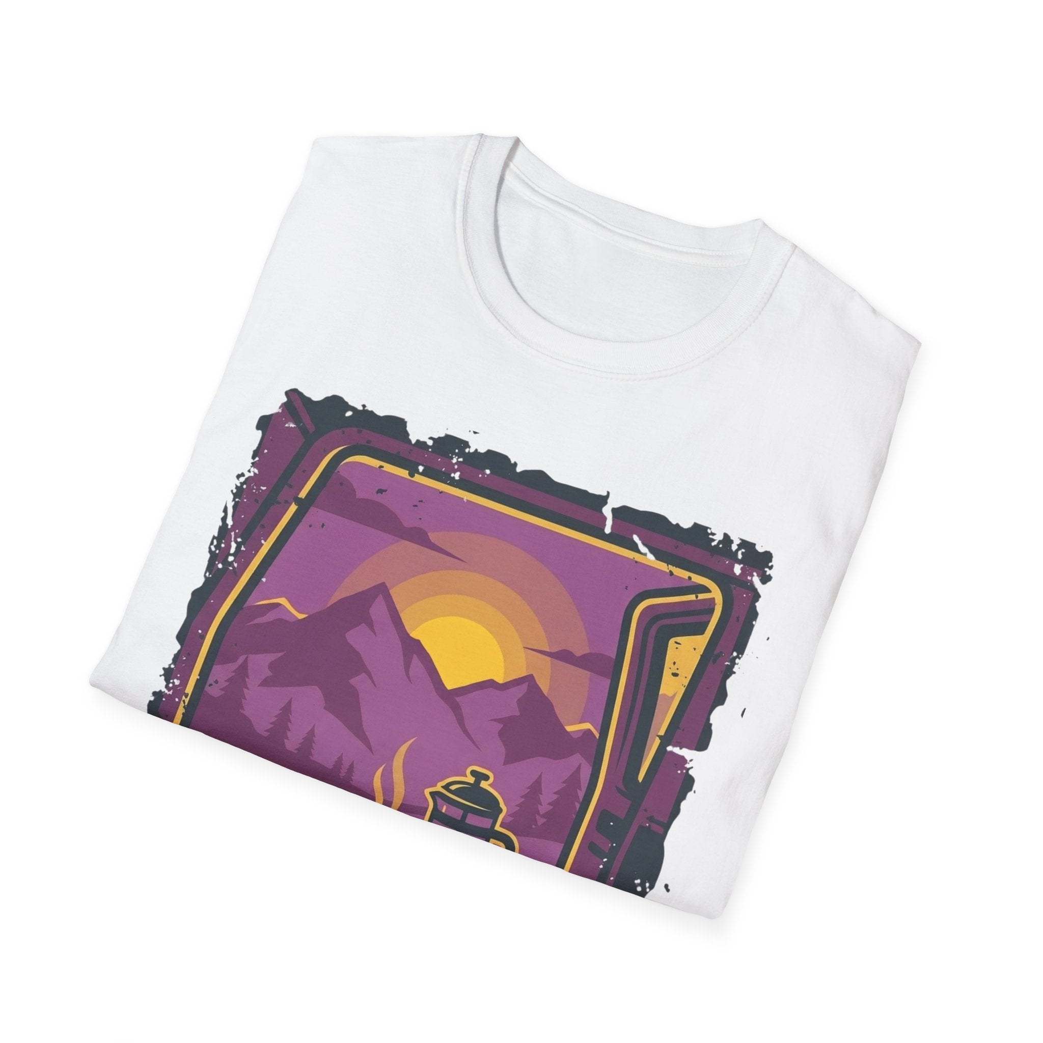 Purple Sunset Van Life Coffee French Press T-shirt