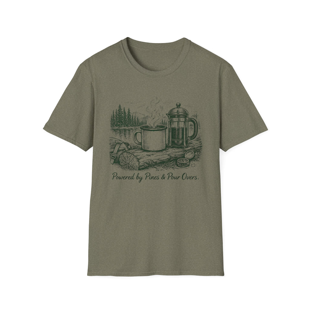 Powered By Pines & Pour Overs T-Shirt