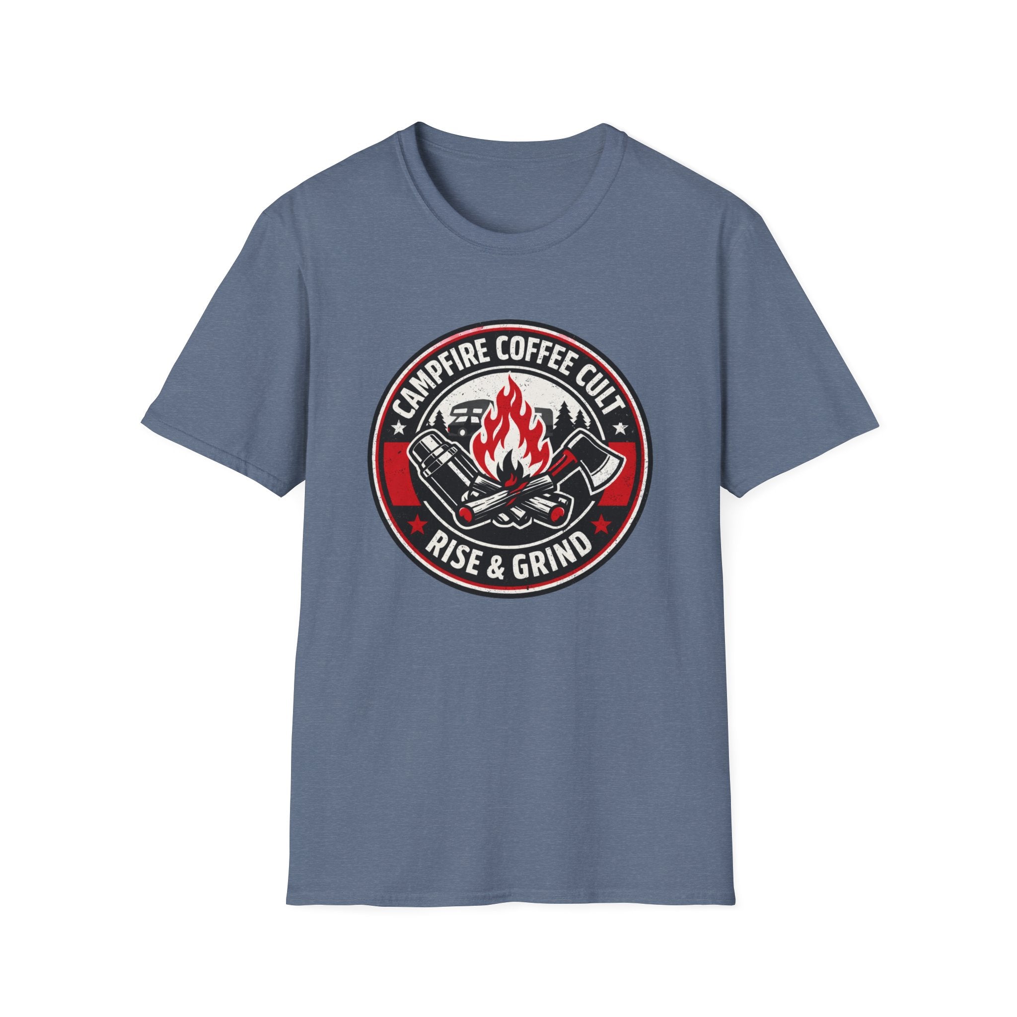 Campfire Coffee Cult Rise & Grind Emblem T-Shirt