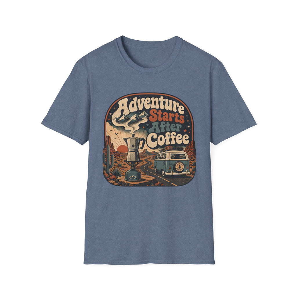 Adventure Starts After Coffee T-Shirt