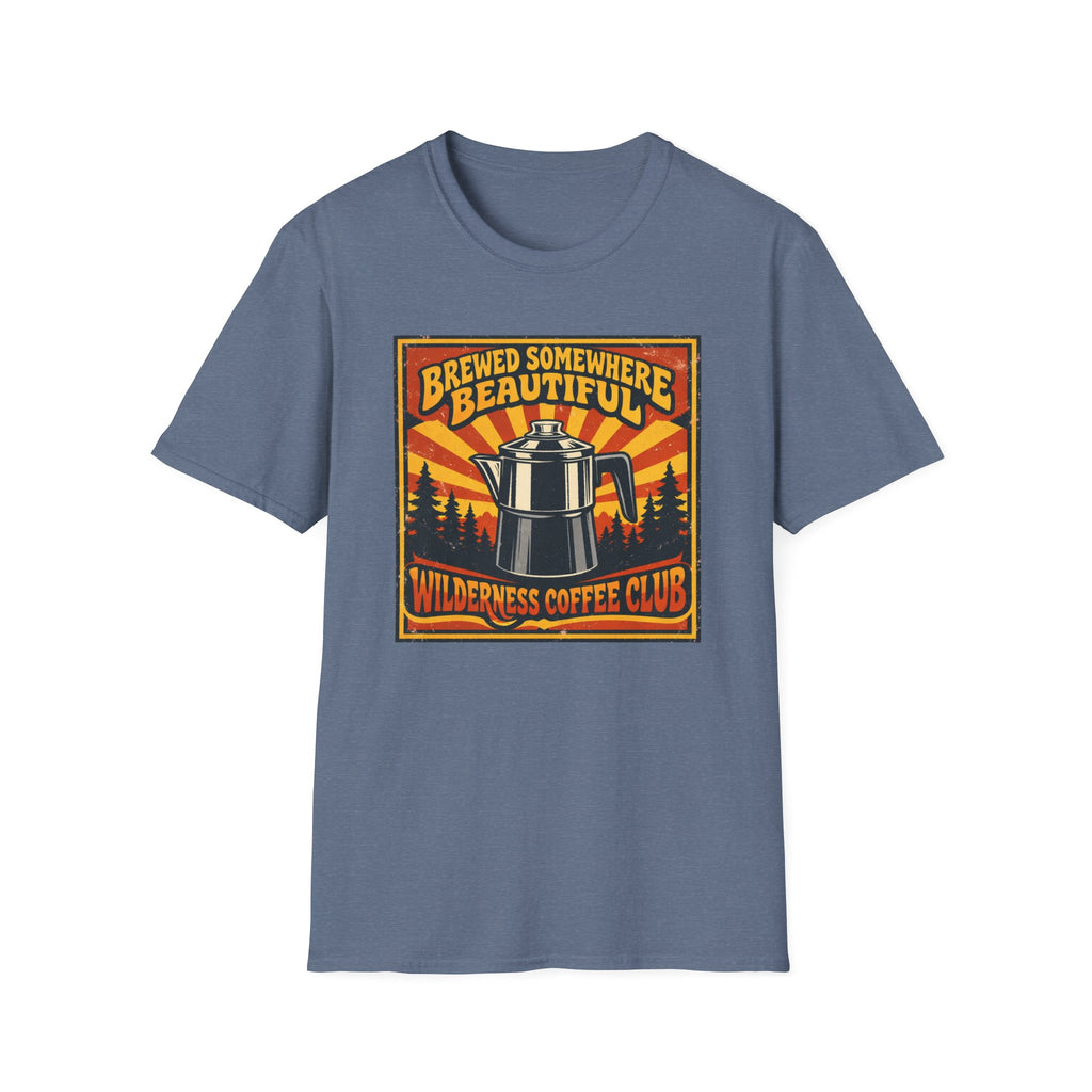 Brewed Somewhere Beautiful Poster Style T-shirt