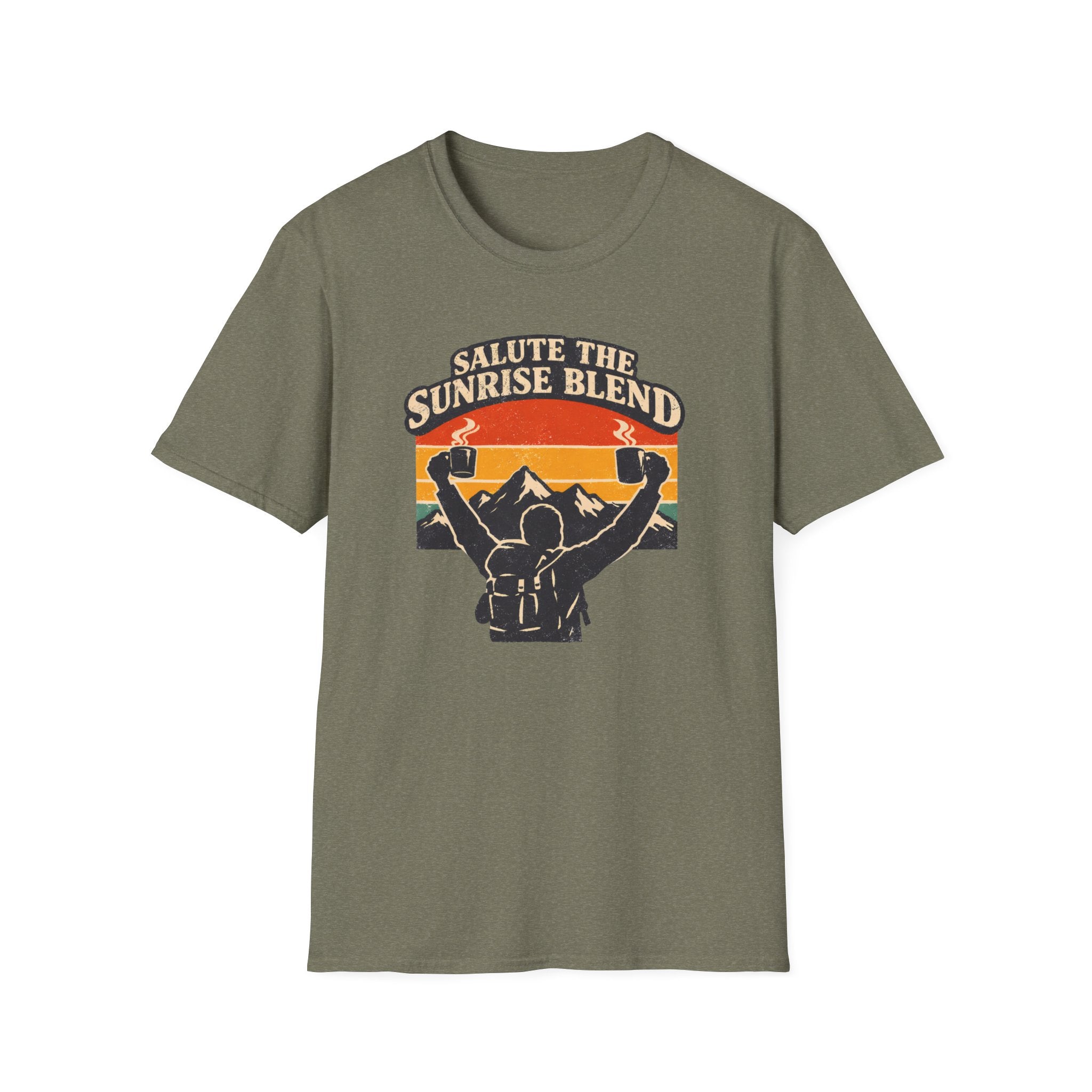 Salute The Sunrise Blend Design T-Shirt