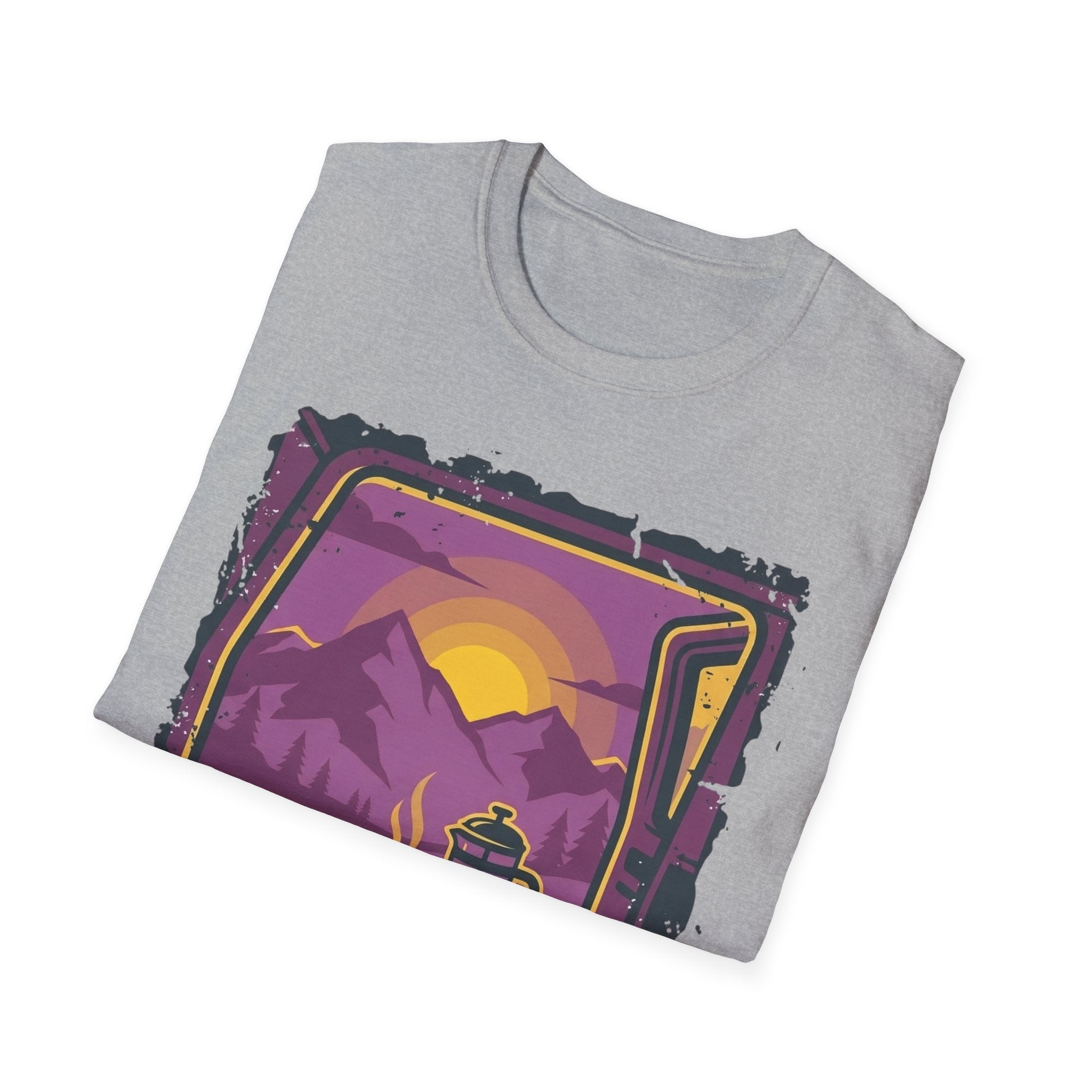 Purple Sunset Van Life Coffee French Press T-shirt