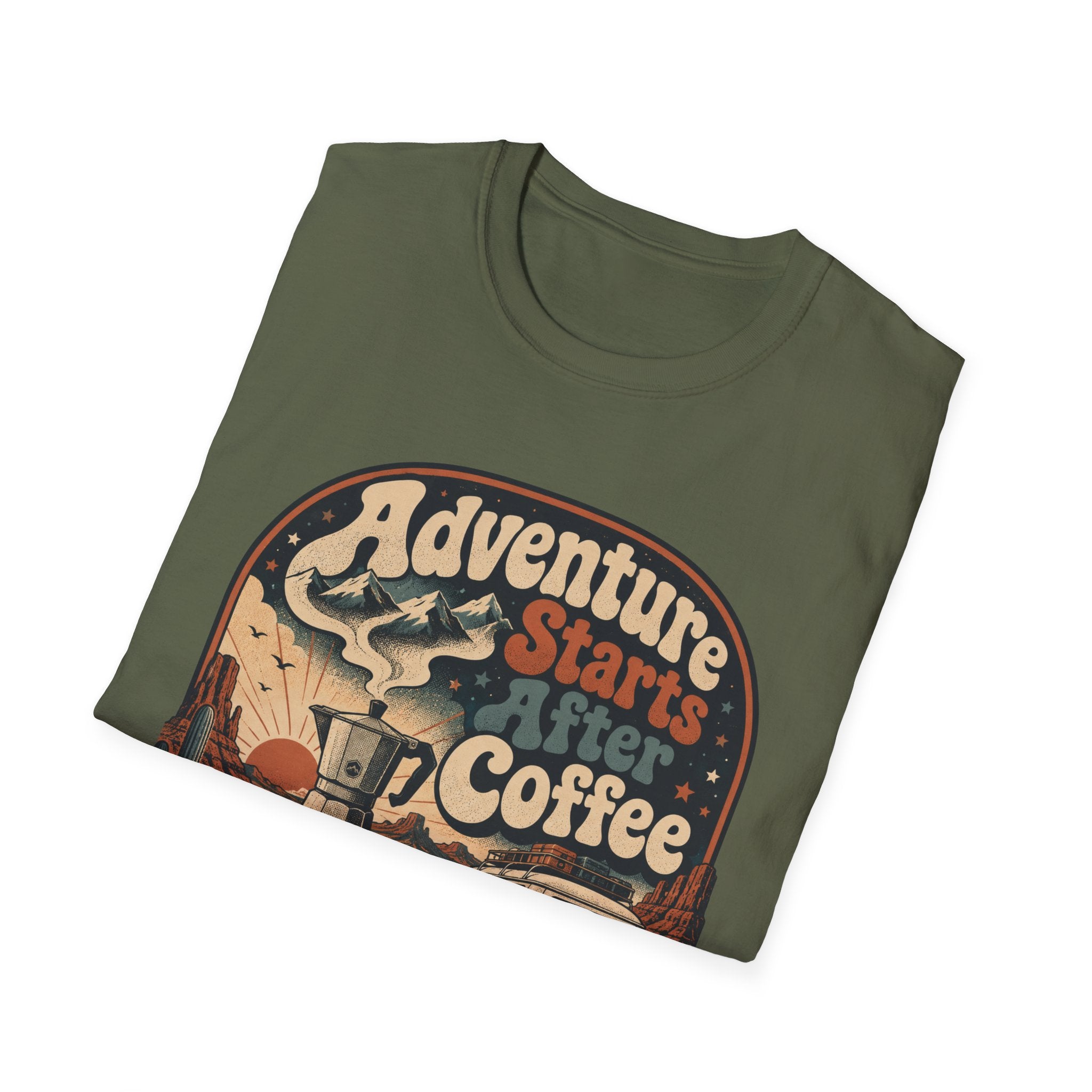 Adventure Starts After Coffee T-Shirt