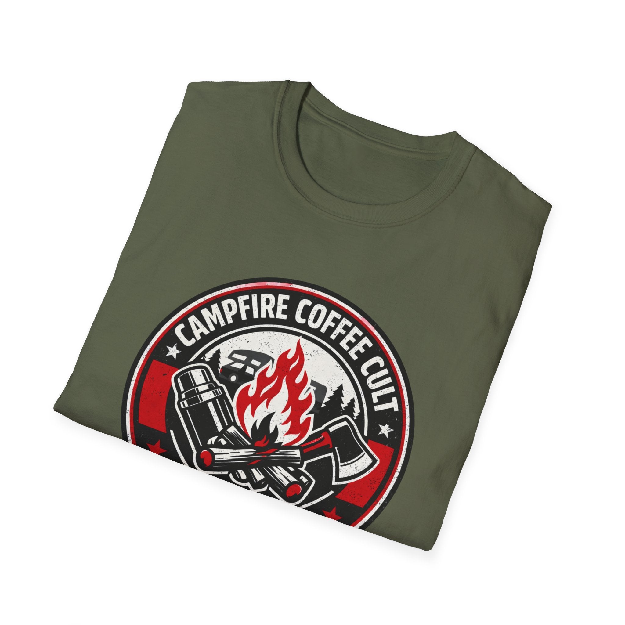 Campfire Coffee Cult Rise & Grind Emblem T-Shirt