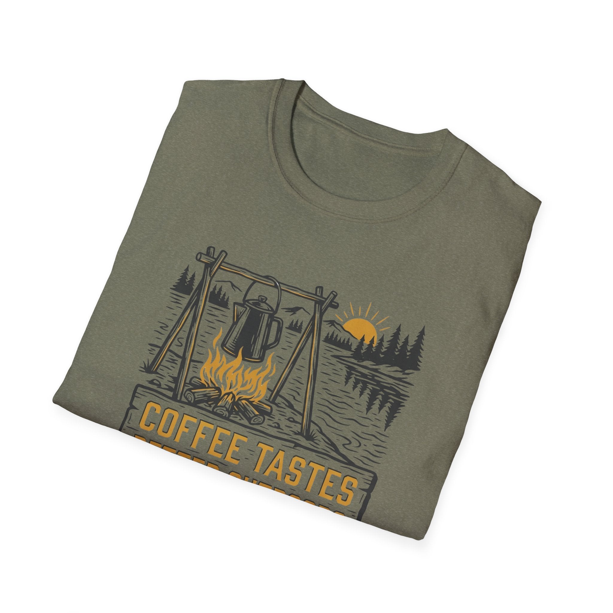 Coffee Tastes Better Outdoors T-Shirt