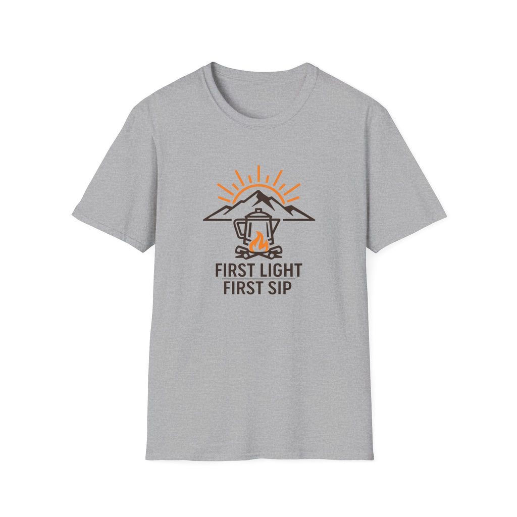 First Light, First Sip Illustration T-Shirt
