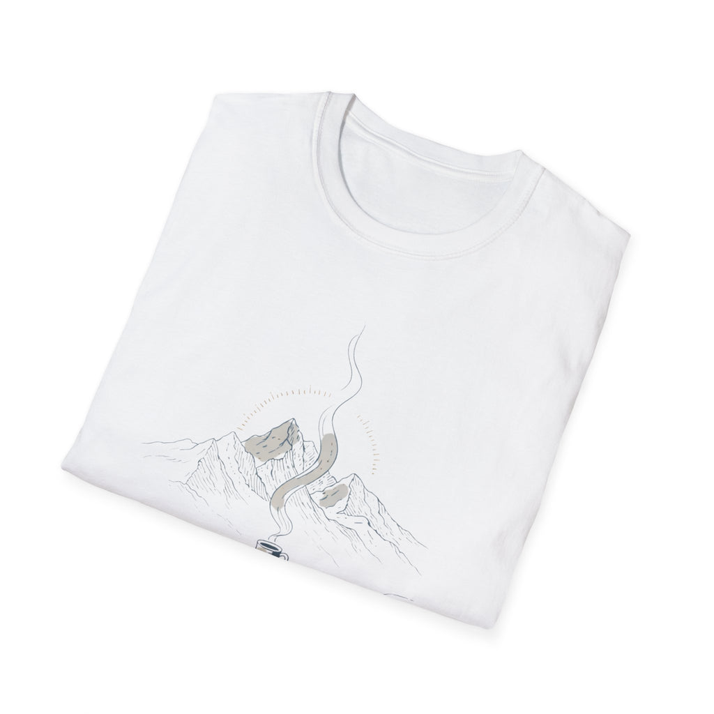 Brewed Somewhere Beautiful Mountains T-Shirt