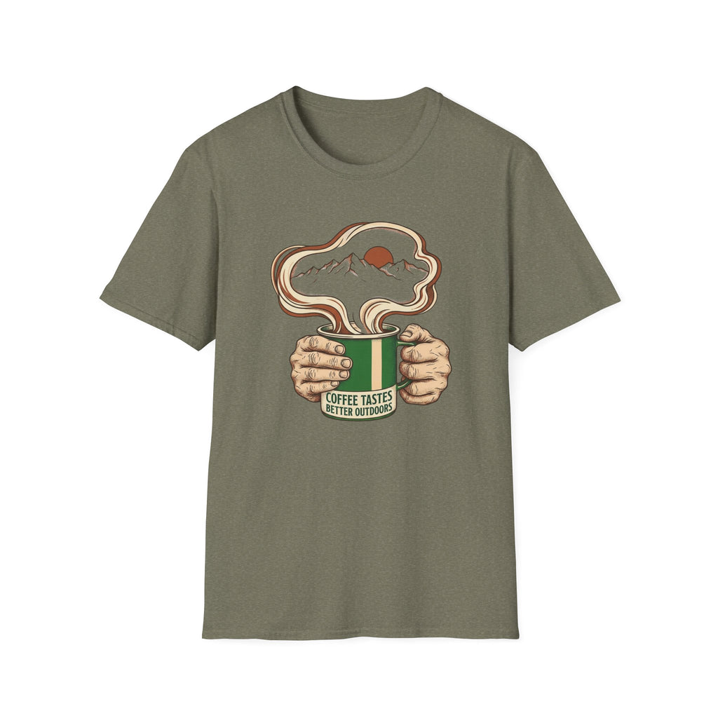 Coffee Tastes Better Outdoors T-Shirt