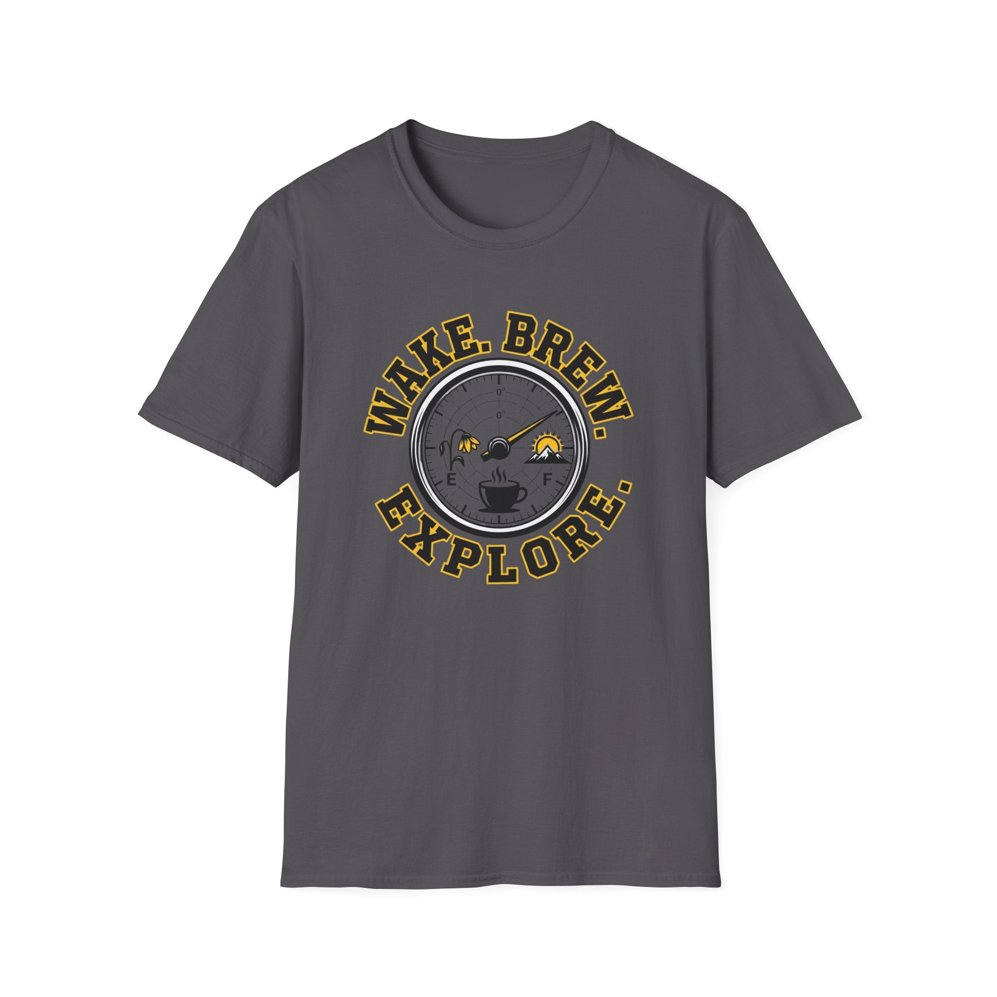 Wake Brew Explore Fuel Design T-Shirt