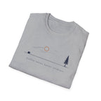 Coffee Tastes Better Outdoors Minimalism T-Shirt
