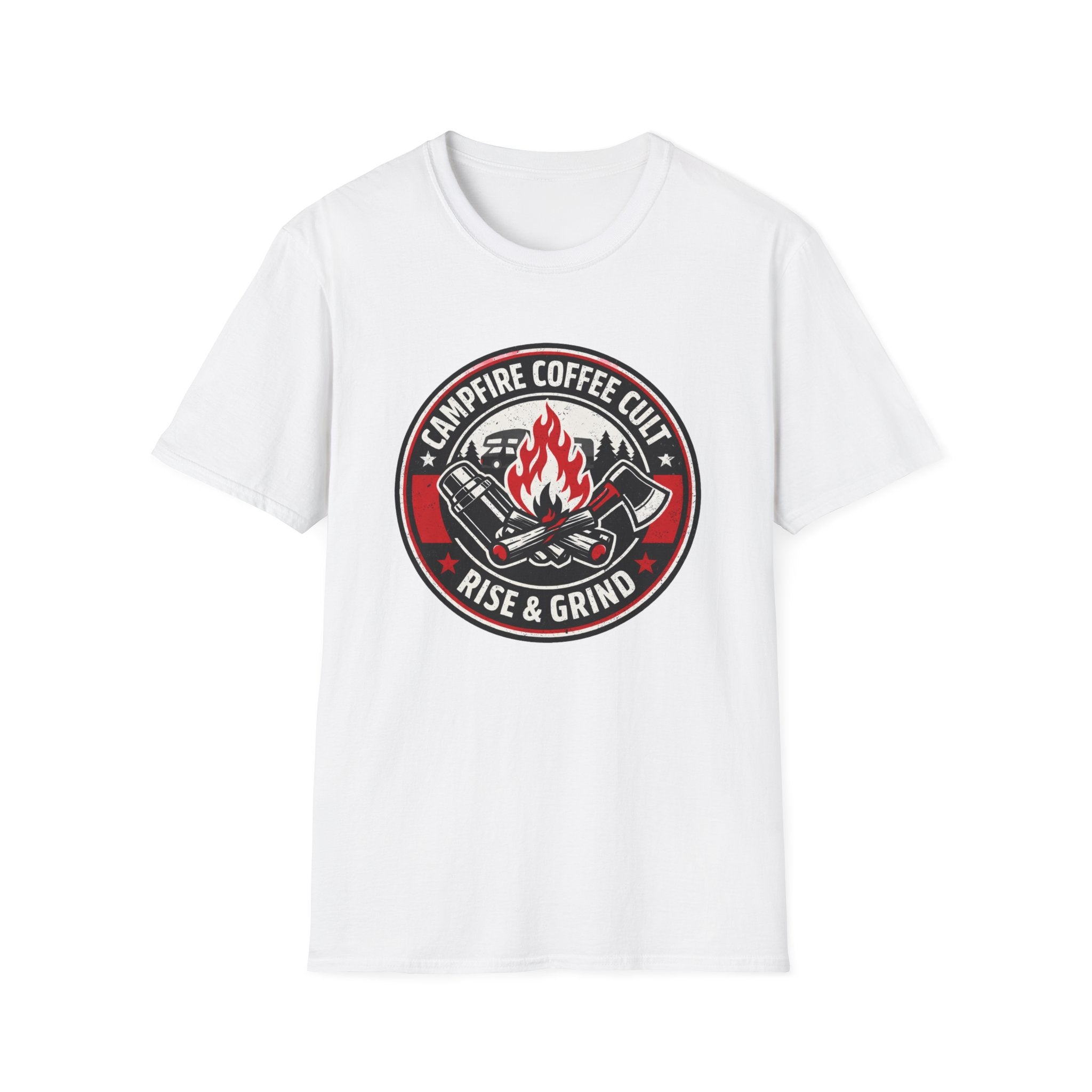 Campfire Coffee Cult Rise & Grind Emblem T-Shirt