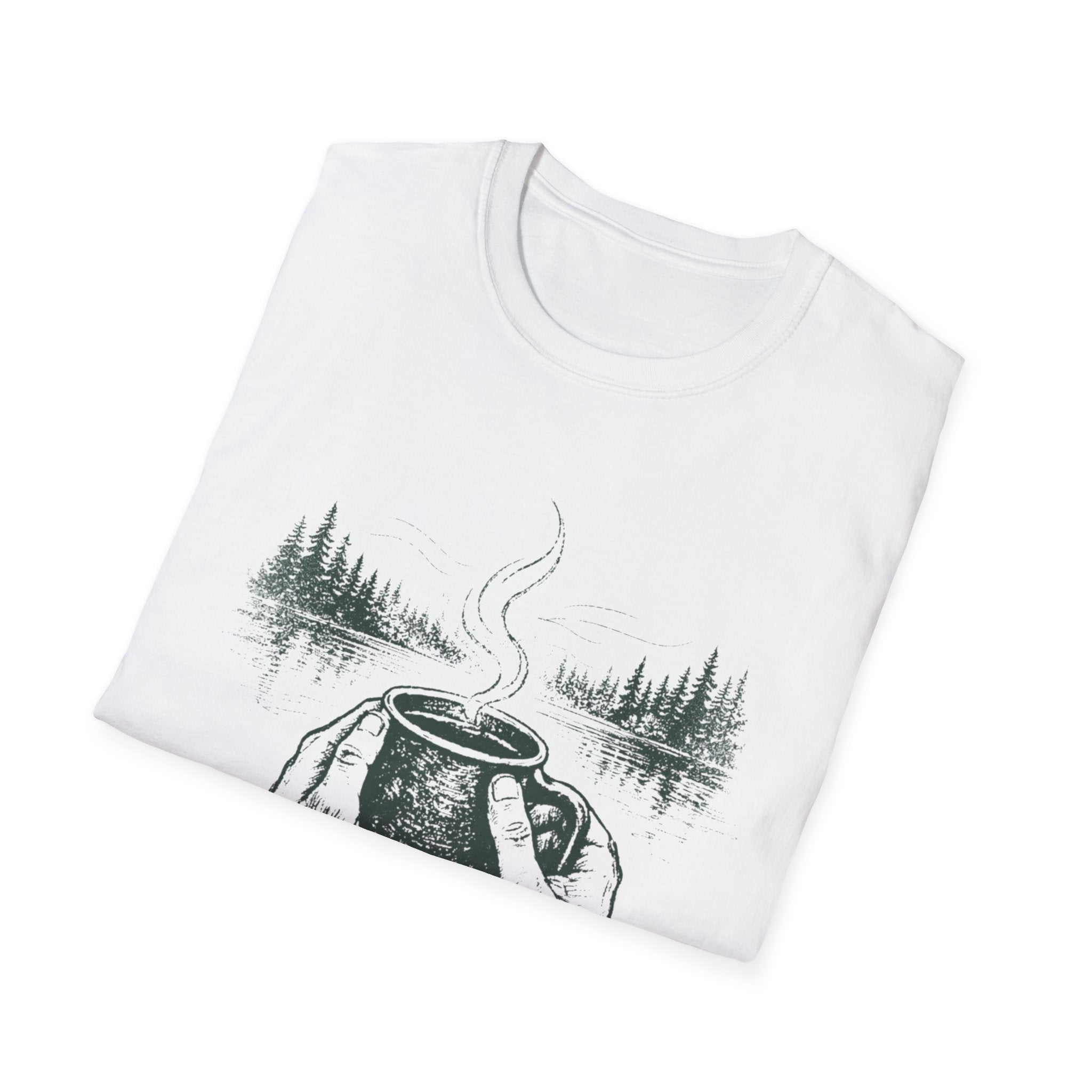 Brewed Somewhere Beautiful Field Guide Design T-Shirt