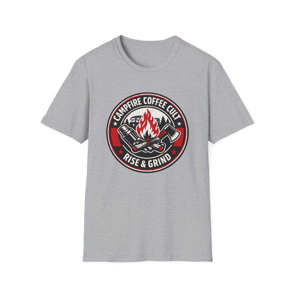 Campfire Coffee Cult Rise & Grind Emblem T-Shirt