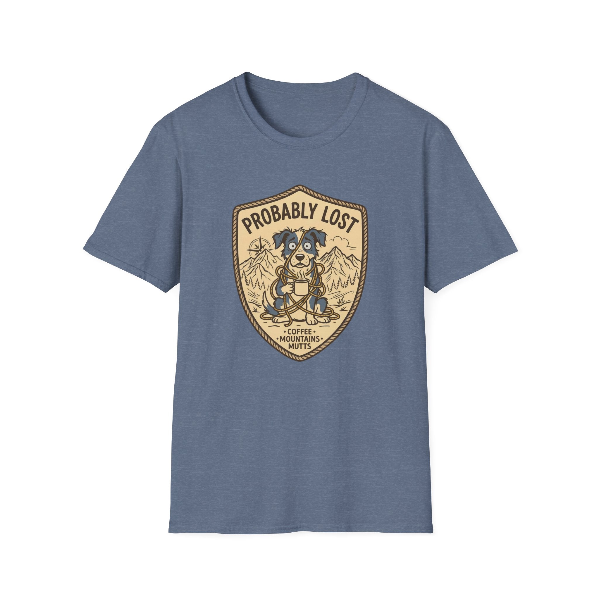 Probably Lost Coffee Dog T-Shirt