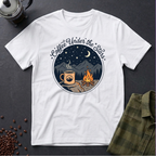 Coffee Under The Stars Cartoon T-Shirt